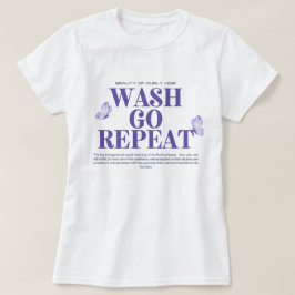 Svart Hår Tvätta och Gå Uppskattning Grafisk T-shi T Shirt