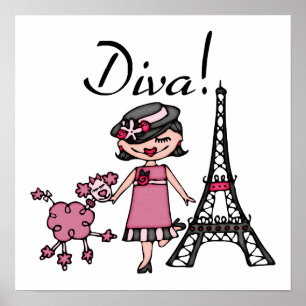 Svart hårDiva Poster