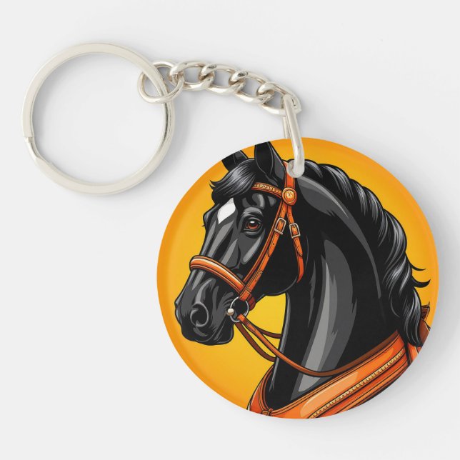 🐎 Svart Häst Design För Djurfantaster Present 🐎 (Framsidan)