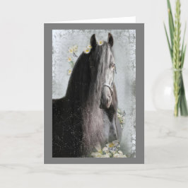 Svart häst - gratulationskort tack kort