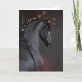 Svart häst - gratulationskort tack kort