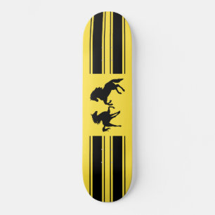 Svart hästar + mini skateboard bräda 18,5 cm
