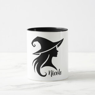 Svart hatt häxa Wicca häxor Halloween Mugg