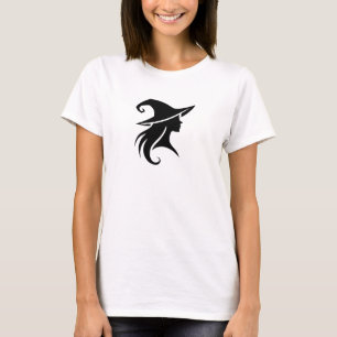 Svart hatt häxa Wicca häxor Halloween T Shirt