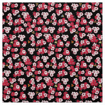 Svart Hawaii Solid Penguins Fabric