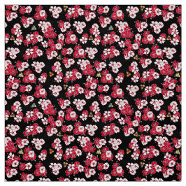 Svart Hawaii Solid Penguins Fabric Tyg