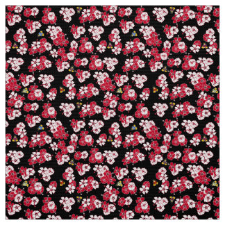 Svart Hawaii Solid Penguins Fabric Tyg