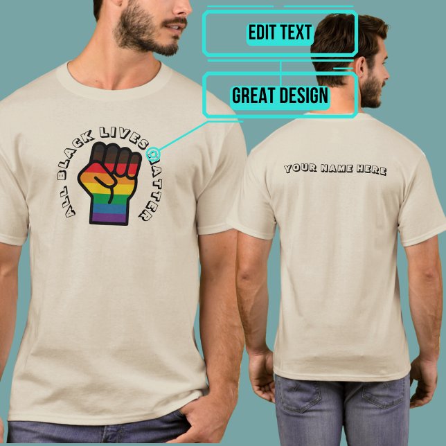 Svart HBT-Pride - alla livsfrågor T Shirt (Please enjoy our design and see the others in the collection.)