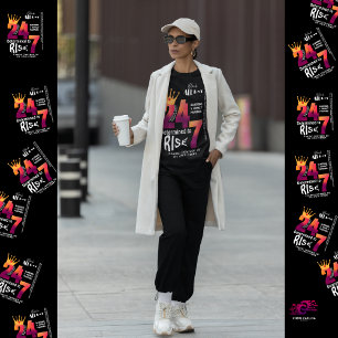 Svart, hela dagen, 24/7, Slogan Graphic T Shirt