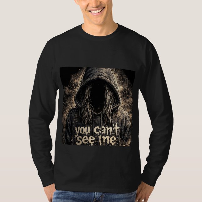 Svart helärmad favodesign t shirt (Framsida)