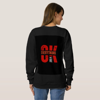 Svart helärmad skjorta med fantastisk design t shirt