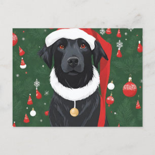 Svart Helgdag för julvykort, Hund Vykort