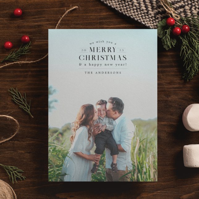 Svart Helgdag-Pets-fotojulkort Julkort (Skapare uppladdad)