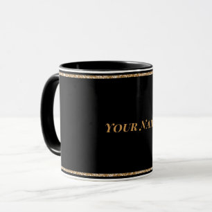 Svart, helt enkelt elegant-MALLAT Mugg