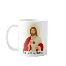 Svart Herren är min Shepherd Jesus illustrerad.