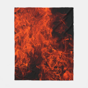 Svart hett för brandbakgrund fleecefilt