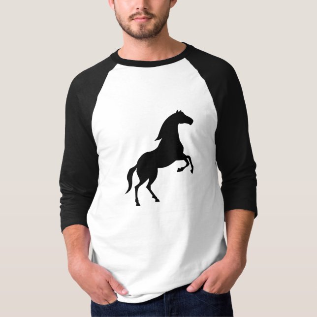 Svart hingst t-shirt (Framsida)