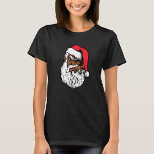 Svart Hip Hop Santa Stolt Afro Afrikansk Amerikan T Shirt