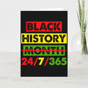 Svart historia 24 7 365 Afrika Karta Bhm Stolthet Kort