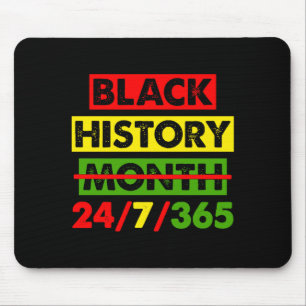 Svart historia 24 7 365 Afrika Karta Bhm Stolthet Musmatta