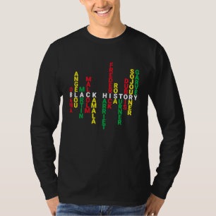 Svart historia afrikansk BLM melanin BHM stolthet T Shirt