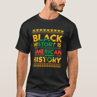 Svart historia är amerikansk historia Afro mänskli T Shirt