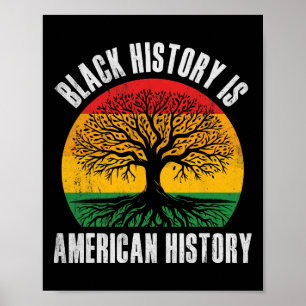 Svart historia är amerikansk historia Bhm afrikans Poster