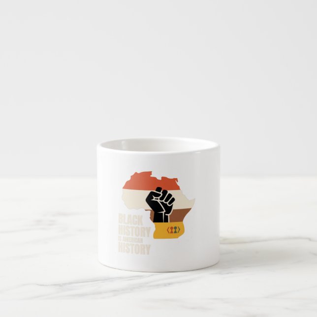 Svart historia är amerikansk historia Kultur Arv Espressomugg (Framsidan)