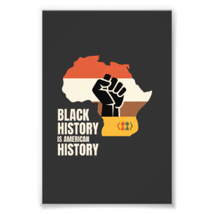 Svart historia är amerikansk historia kultur arv fototryck