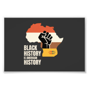 Svart historia är amerikansk historia kultur arv fototryck