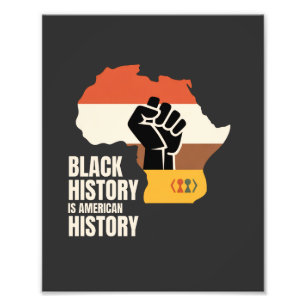 Svart historia är amerikansk historia kultur arv fototryck