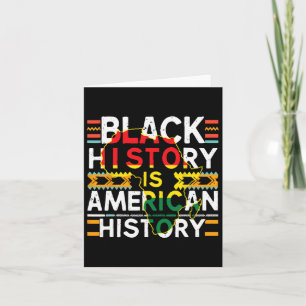 Svart historia är amerikansk historia patriotisk A Kort