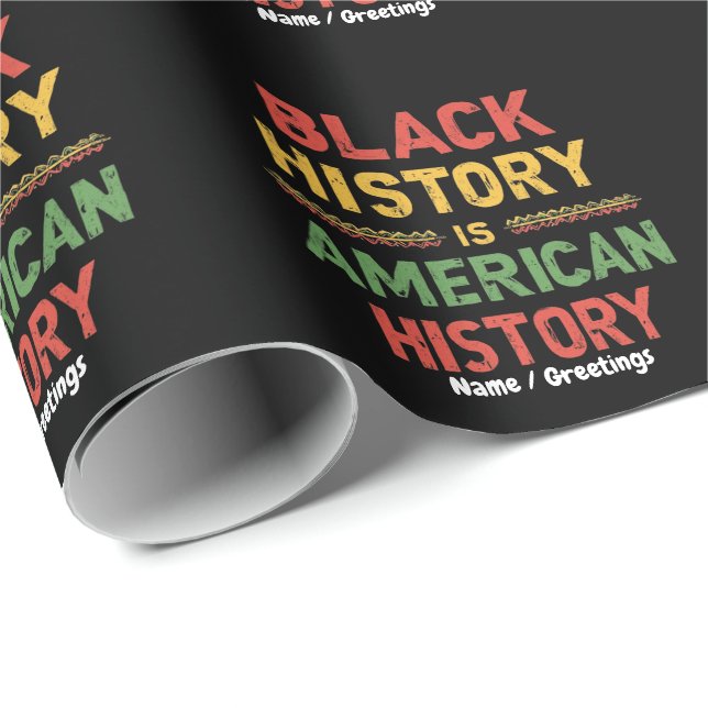 Svart historia är amerikansk historia som hedrar A Presentpapper (Rullad Hörn)