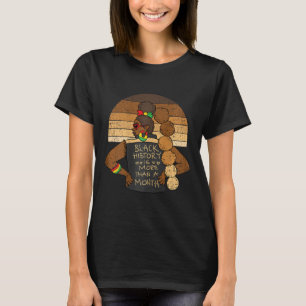 Svart historia är mer än en månad Manar Afro Woman T Shirt