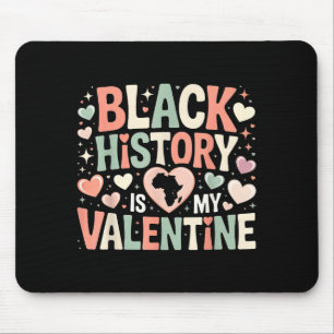 Svart historia är min valentin månad Alla hjärtans Musmatta