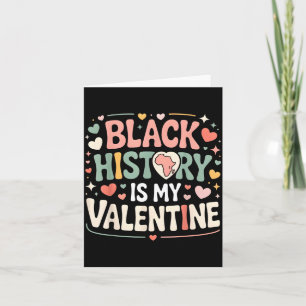 Svart historia är min valentin månad valentin dag kort