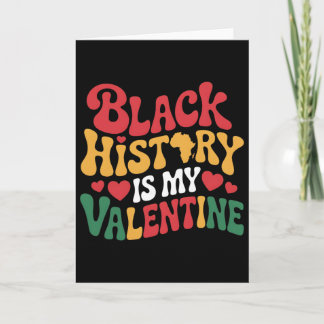 Svart historia är min valentinemånad män kvinnor  kort