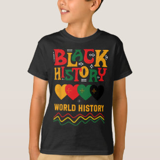 Svart historia är världshistoria BHM Svarta histor T Shirt