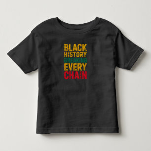 Svart historia bryter varje kedja empowerment t shirt