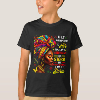 Svart historia de viskade till henne Melanin Drott T Shirt
