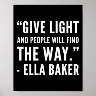 Svart historia - Ella Civil Högers Baker African A Poster