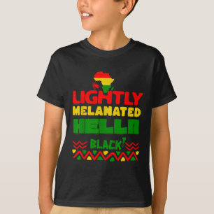 Svart historia en svart kvinna talar lyssna och t shirt