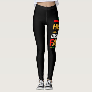 Svart historia ett arv av orubblig tro leggings
