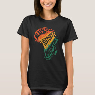 Svart historia för afrikansk amerikansk svart hist t shirt