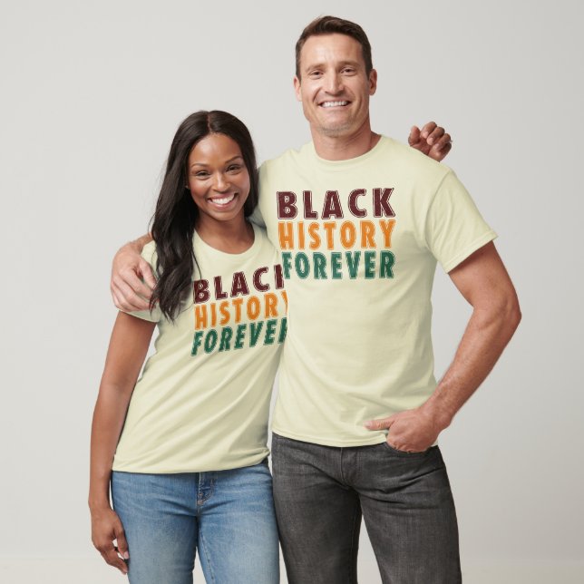 Svart historia för alltid t shirt (Unisex)