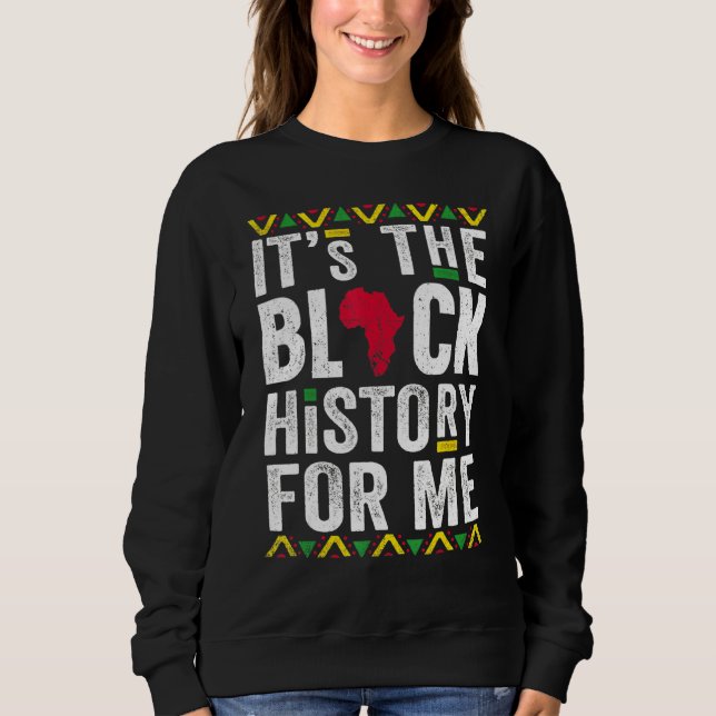 Svart historia för mig Melanin African Pride Manar T Shirt (Framsida)