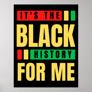 Svart historia för mig Melanin Sista Bruh Poster