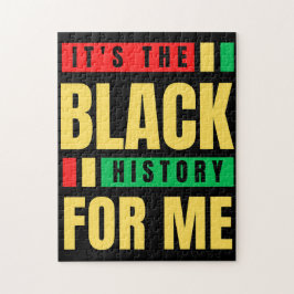 Svart historia för mig Melanin Sista Bruh Pussel