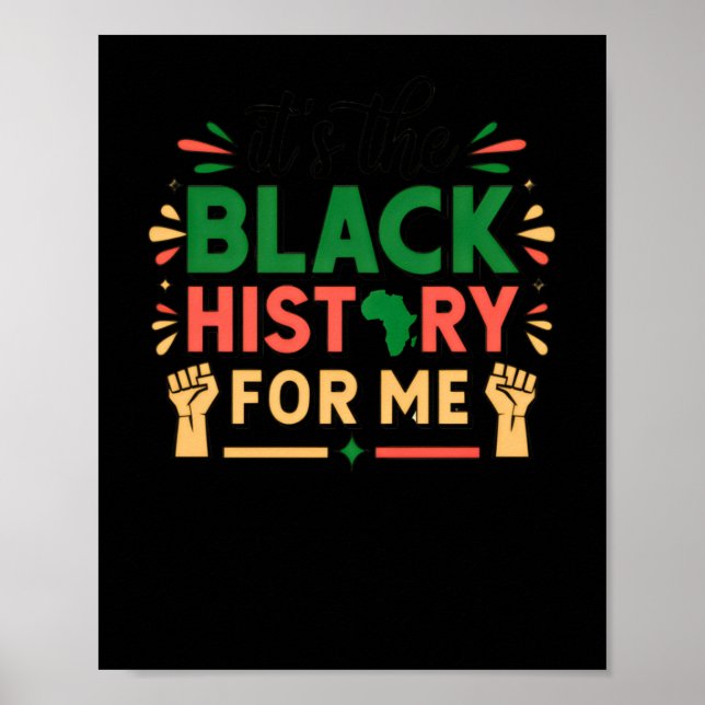 Svart historia för mig, svart historia månad poster (Framsidan)