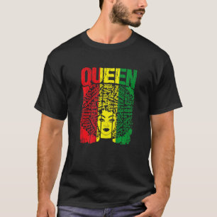 Svart historia för Women African Clothing Queen T Shirt
